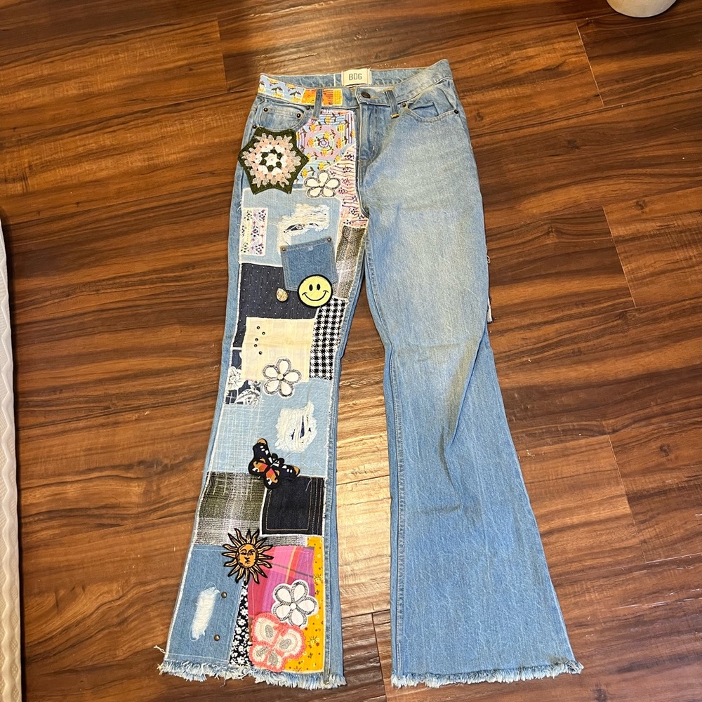 Bdg Multicolor Patchwork Flare Jeans - image 2